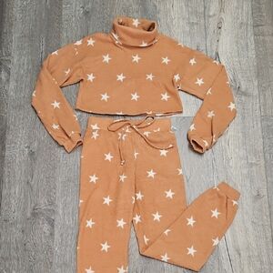 Star Print Cozy Lounge Set
